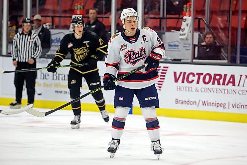 Regina Pats forward Connor Bedard is expected to be taken first overall by the Chicago Blackhawks at the National Hockey League draft in Nashville on Wednesday night. (Tim Smith/The Brandon Sun)