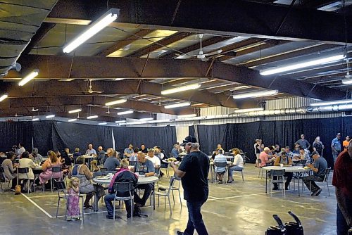 About 300 people attended a pancake fundraiser on Sunday in support of the survivor of a home invasion in Erickson earlier this month. The event raised over $9,000. (Geena Mortfield/The Brandon Sun)