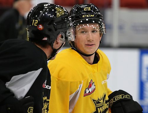 Brandon Wheat Kings forward Nate Danielson will have a childhood dream come true tonight in Nashville, Tenn., as his name will almost certainly be called in the first round of the National Hockey League's entry draft. (Perry Bergson/The Brandon Sun)