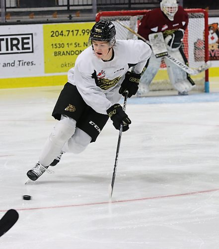 Brandon Wheat Kings forward Nate Danielson will have a childhood dream come true tonight in Nashville, Tenn., as his name will almost certainly be called in the first round of the National Hockey League's entry draft. (Perry Bergson/The Brandon Sun)
