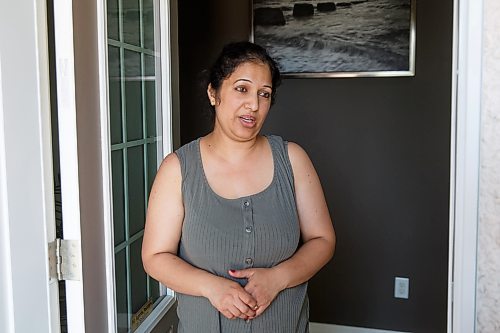 MIKE DEAL / WINNIPEG FREE PRESS
Amandeep Deol has three children and lives in the area where the coyote attacked a nine-year-old boy Saturday night.
See Malak Abas story
230626 - Monday, June 26, 2023.