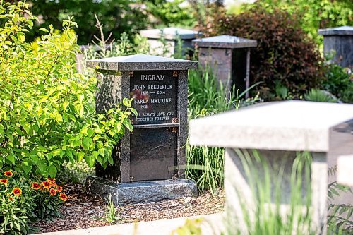 MIKAELA MACKENZIE / WINNIPEG FREE PRESS


Columbaria at Brookside Cemetary on Tuesday, June 27, 2023.  City cemetaries are looking to recieve additional funding earmarked for them early after they expect to run out of columbarium space by 2024. For Malak story.
Winnipeg Free Press 2023