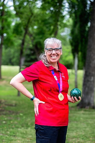 MIKAELA MACKENZIE / WINNIPEG FREE PRESS


Special Olympics gold medal winner Jenny Adams at Kildonan Park on Tuesday, June 27, 2023.   For Josh story.
Winnipeg Free Press 2023