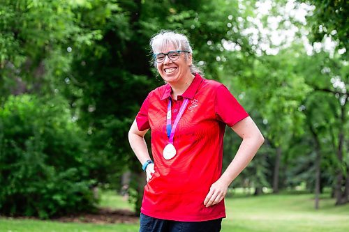 MIKAELA MACKENZIE / WINNIPEG FREE PRESS


Special Olympics gold medal winner Jenny Adams at Kildonan Park on Tuesday, June 27, 2023.   For Josh story.
Winnipeg Free Press 2023