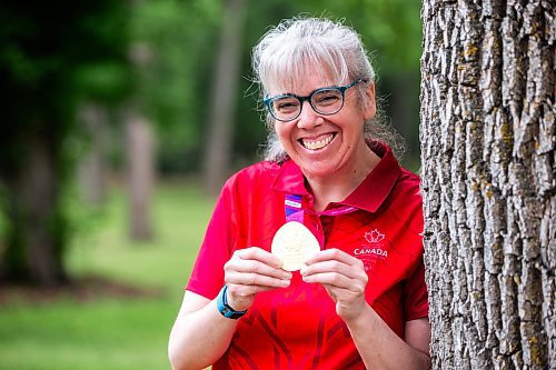 MIKAELA MACKENZIE / WINNIPEG FREE PRESS


Special Olympics gold medal winner Jenny Adams at Kildonan Park on Tuesday, June 27, 2023.   For Josh story.
Winnipeg Free Press 2023