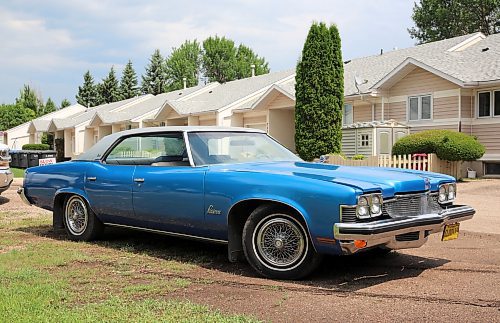 Norm Popien's 1973 Pontiac Parisienne Brougham four-door hardtop sits in a park Brandon on Wednesday. (Michele McDougall/The Brandon Sun).