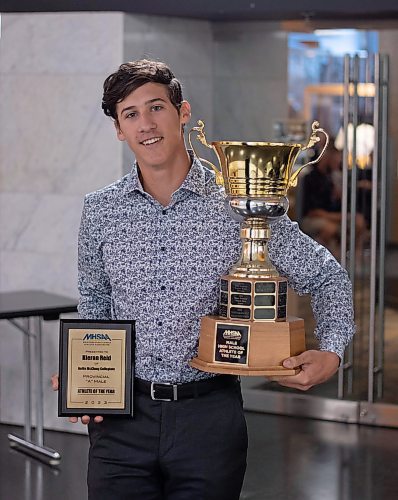 Mike Thiessen / Winnipeg Free Press 
Manitoba High School Athletic Association 2022-23 High School Male Athlete of the Year Keiran Reid, of Nellie McClung Collegiate in Manitou. For Joshua Frey-Sam. 230629 &#x2013; Thursday, June 29, 2023