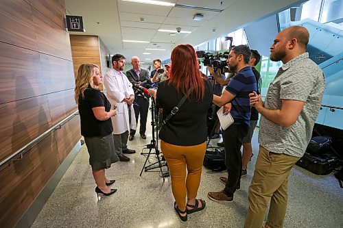 RUTH BONNEVILLE / WINNIPEG FREE PRESS

Local  - HSC presser
 
Dr. Shawn Young, chief operating officer, HSC Winnipeg and  Jennifer Cumpsty, executive director of acute health services, HSC Winnipeg hold press conference on ED critical incident findings at HSC Women&#x573;  Friday. 
 

June 30th,  2023
