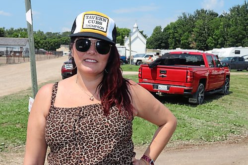 Juno-nominated singer Desiree Dorion poses for a photo Friday morning at Dauphin's Countryfest 2023. Dorion has been attending this festival since she was a child and even competed in a Countryfest talent competition when she was only 13 years old. (Kyle Darbyson/The Brandon Sun) 