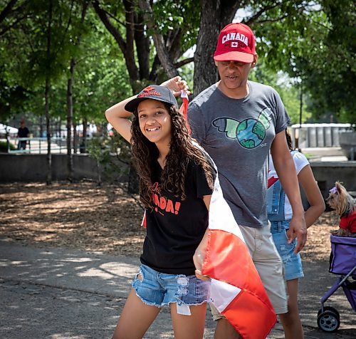 JESSICA LEE / WINNIPEG FREE PRESS

Valeria Cabrera and her dad Julio Cabrera are photographed at The Forks July 1, 2023.

Reporter: Cierra Bettens/stand up
