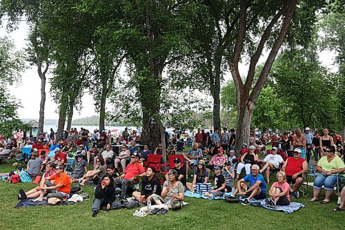 01072023
A large crowd watches Canada Day celebrations at Riding Mountain National Park on Saturday.
(Tim Smith/The Brandon Sun)