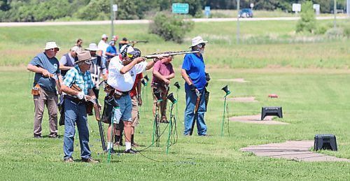 Shooters compete during the Canadian Trapshooting Association's national championship at the Brandon Gun Club on Sunday afternoon. (Perry Bergson/The Brandon Sun)
July 2, 2023