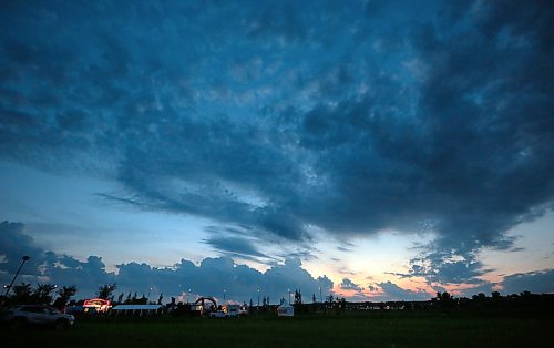 Brandonites were treated to beautiful skies in the hour leading up the Saturday night's Canada Day fireworks display at the Riverbank Discovery Centre. In the distance, a thunderstorm bound for Souris looms on the horizon. (Matt Goerzen/The Brandon Sun)