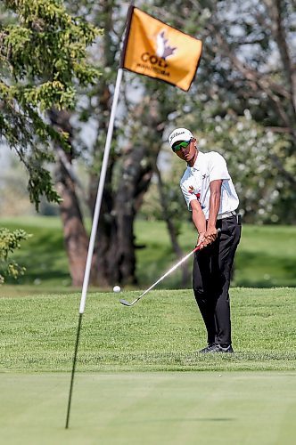 JOHN WOODS / WINNIPEG FREE PRESS
Teerawat Boonseeor golfs at the Manitoba Junior Golf Championships in Teulon Monday, July 3, 2023. 

Reporter: donald