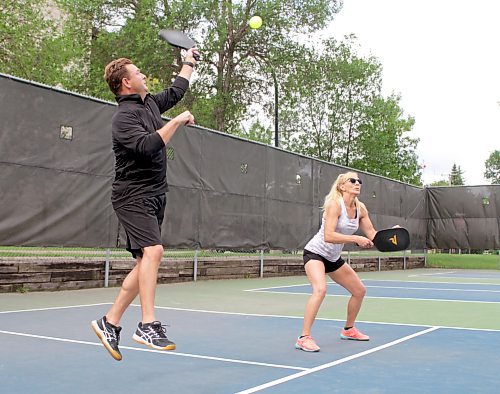 Jason Curtis transitioned from badminton to competitive pickleball and is trying to defend his Pickleball Canada Western Regional Championship gold medal in 50-plus 4.0 men's singles this week. (Thomas Friesen/The Brandon Sun)