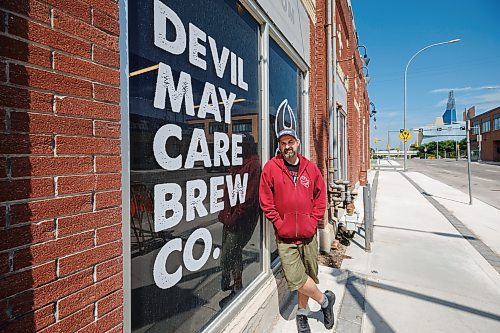 MIKE DEAL / WINNIPEG FREE PRESS
Devil May Care co-owner Colin Koop at his brewery at 155-A Fort Street.
New downtown businesses say vandalism has exacerbated money woes downtown businesses are already facing.
See Malak Abas story
230703 - Monday, July 03, 2023.