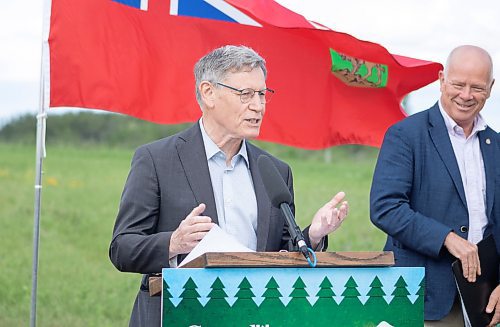 Mike Thiessen / Winnipeg Free Press 
MP Terry Duguid, parliamentary secretary to the federal minister of environment and climate change, speaking at today&#x2019;s press conference at FortWhyte Alive. The province announced Manitoba&#x2019;s 2 Billion Trees program, with $8.85M contributions from both the federal and provincial governments. For Graham McDonald. 230705 &#x2013; Wednesday, July 5, 2023