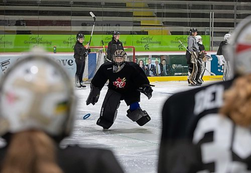 JESSICA LEE / WINNIPEG FREE PRESS

Kyle Hack (centre) is photographed during Team Canada goaltender Kristen Campbell&#x2019;s annual goalie camp July 5, 2023 at Hockey For All Centre.

Reporter: Mike Sawatzky