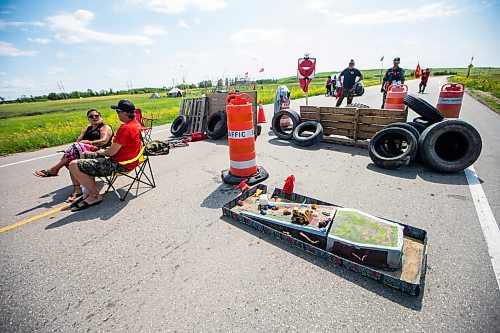 MIKAELA MACKENZIE / WINNIPEG FREE PRESS

A blockade closes off Brady Landfill after the province announced that they will not be funding a landfill search for the murdered women on Thursday, July 6, 2023.  For Chris Kitching story.
Winnipeg Free Press 2023.