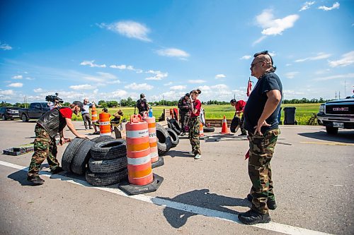 MIKAELA MACKENZIE / WINNIPEG FREE PRESS

A blockade closes off Brady Landfill after the province announced that they will not be funding a landfill search for the murdered women on Thursday, July 6, 2023.  For Chris Kitching story.
Winnipeg Free Press 2023.