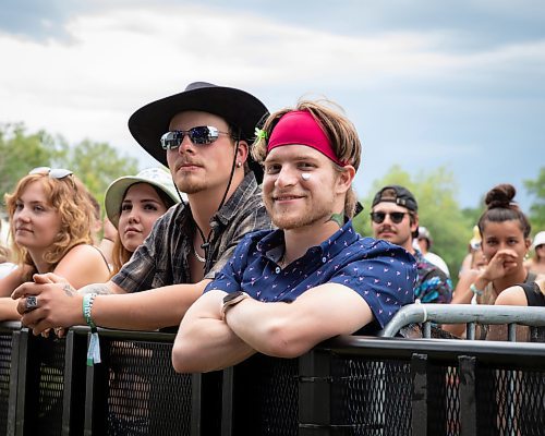 JESSICA LEE / WINNIPEG FREE PRESS

Andrew Boris (wearing headband) is photographed July 6, 2023 at Folk Fest, held at Birds Hill Park.

Reporter: Eva Wasney