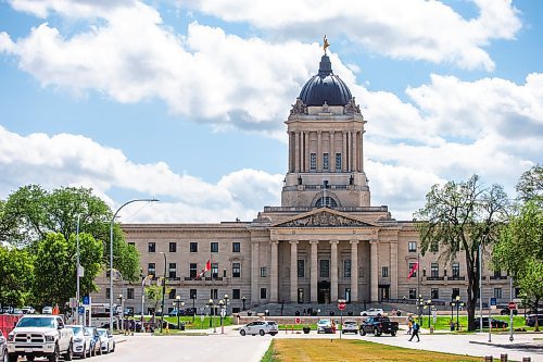 MIKAELA MACKENZIE / WINNIPEG FREE PRESS

The Manitoba Legislative Building, which will be closed off for the premier&#x2019;s conference next week, on Friday, July 7, 2023.  For &#x2014; story.
Winnipeg Free Press 2023.