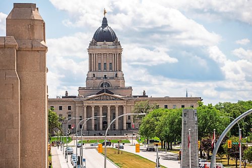 MIKAELA MACKENZIE / WINNIPEG FREE PRESS

The Manitoba Legislative Building, which will be closed off for the premier&#x2019;s conference next week, on Friday, July 7, 2023.  For &#x2014; story.
Winnipeg Free Press 2023.