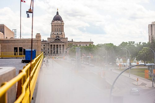 MIKAELA MACKENZIE / WINNIPEG FREE PRESS

The Manitoba Legislative Building, which will be closed off for the premier&#x2019;s conference next week, on Friday, July 7, 2023.  For &#x2014; story.
Winnipeg Free Press 2023.