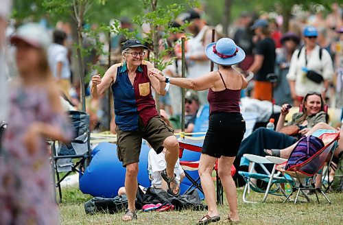 JOHN WOODS / WINNIPEG FREE PRESS
People dance at the Winnipeg Folk Festival in Birds Hill Park Sunday, July 9, 2023.