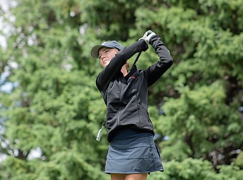 Mike Thiessen / Winnipeg Free Press Jeri Lafleche during the Diamond Athletic Women&#x2019;s Amateur Championships at Pine Ridge Golf Club. For Joshua Sam-Frey. 230710 &#x2013; Monday, July 10, 2023