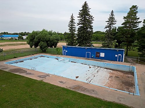 The Kiwanis Pool on 13th Street in Brandon is slated for demolition. (Tim Smith/The Brandon Sun)