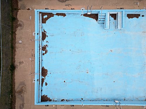 11072023
The Kiwanis Pool on 13th Street in Brandon sits empty and unused, as seen from above on Tuesday. (Tim Smith/The Brandon Sun)