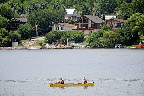 11072023
A pair of canoeists paddle on Minnedosa Lake on a warm Tuesday. (Tim Smith/The Brandon Sun)