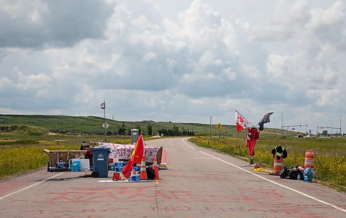 JESSICA LEE / WINNIPEG FREE PRESS

The Brady Landfill blockade is photographed July 13, 2023. 

Reporter: Tyler Searle /Chris Kitching