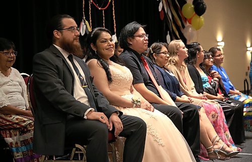 A row of sutdents of Brandon University's Program for the Education of Native Teachers are shown here at their graduation ceremony in Brandon on Friday. See the full story on Page A3. (Michele McDougall, The Brandon Sun)
