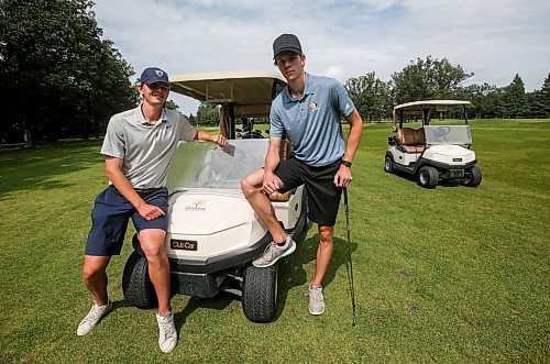 JOHN WOODS / WINNIPEG FREE PRESS
Brent Ingram, left, and his brother Adam are photographed at Elmhurst Golf Course outside Winnipeg, Tuesday, July 18, 2023. 

Reporter: josh
