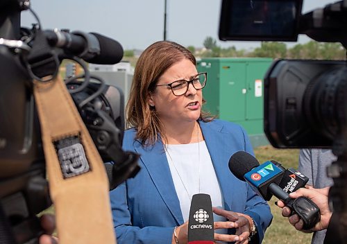 Mike Thiessen / Winnipeg Free Press 
Heather Stefanson says she wants to take a preventative approach to violence against Indigenous women and girls in the future, but maintains the Brady Landfill will not be searched. For Chris Kitching. 230721 – Friday, July 21, 2023