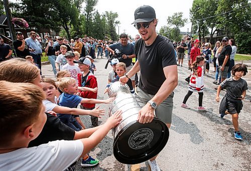 JOHN WOODS / WINNIPEG FREE PRESS
Brett Howden of the Stanley Cup winning Vegas Golden Knights brings the cup back to his home community of Oakbank, Sunday, July 23, 2023. 

Reporter: ?