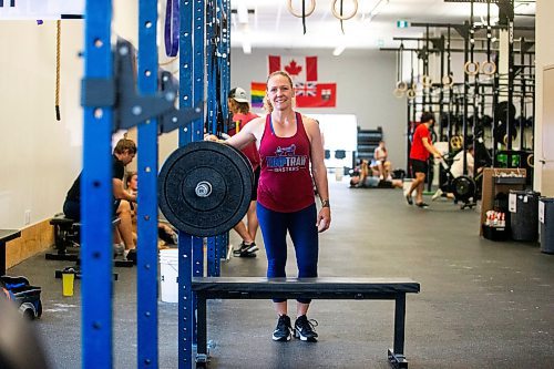 MIKAELA MACKENZIE / WINNIPEG FREE PRESS

Renee Vermette, who worked to bring the World Police and Fire Games to Winnipeg and is competing in the bench press, at Undefeated Performance Gym on Monday, July 24, 2023. For Donald Stewart story.
Winnipeg Free Press 2023