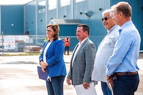 MIKAELA MACKENZIE / WINNIPEG FREE PRESS

Premier Heather Stefanson announces the Critical Minerals Strategy at a press conference at Sandvik Mining on Tuesday, July 25, 2023. For Martin Cash story.
Winnipeg Free Press 2023