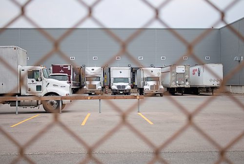 Mike Thiessen / Winnipeg Free Press 
At the Manitoba Liquor and Lotteries distribution centre, where workers have been striking for a week, the organization has brought in external strikebreaking truck drivers to make deliveries. For Malak Abas. 230725 &#x2013; Tuesday, July 25, 2023