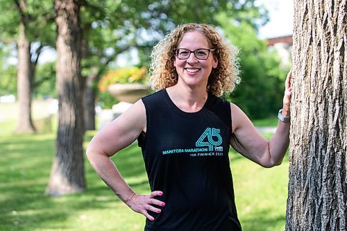 MIKAELA MACKENZIE / WINNIPEG FREE PRESS

Stacey Bazak, who has come to love running while also losing 100 pounds, at Assiniboine Park on Wednesday, July 26, 2023. For Sabrina Carnevale story.
Winnipeg Free Press 2023