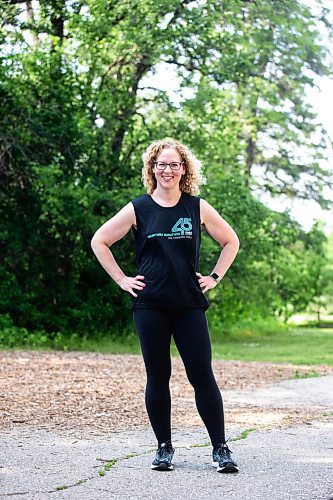 MIKAELA MACKENZIE / WINNIPEG FREE PRESS

Stacey Bazak, who has come to love running while also losing 100 pounds, at Assiniboine Park on Wednesday, July 26, 2023. For Sabrina Carnevale story.
Winnipeg Free Press 2023