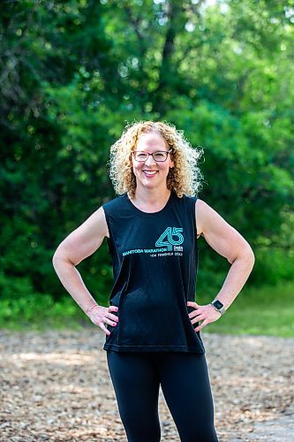 MIKAELA MACKENZIE / WINNIPEG FREE PRESS

Stacey Bazak, who has come to love running while also losing 100 pounds, at Assiniboine Park on Wednesday, July 26, 2023. For Sabrina Carnevale story.
Winnipeg Free Press 2023