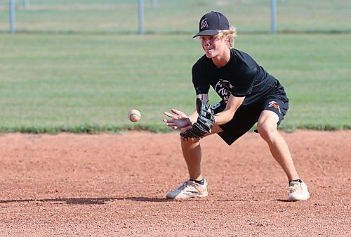 Aiden McGorman has pitched, and played the infield and outfield this season. (Perry Bergson/The Brandon Sun)
Aug. 1, 2023