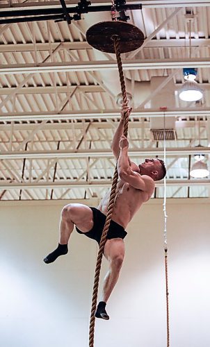 JOHN WOODS / WINNIPEG FREE PRESS
Jeff Schirr, Winnipeg RCMP and defending champ, competes in the World Police and Fire Games Toughest Competitor Alive completion at the University of Manitoba in Winnipeg, Sunday, July 30, 2023. 

Reporter: standup