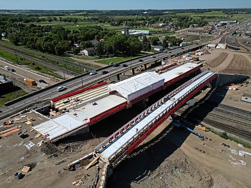 31072023
Work on replacing the Daly Overpass in Brandon continues on Monday. The project began in 2022 and is expected to be completed in 2024.   (Tim Smith/The Brandon Sun)