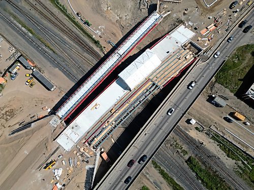 31072023
Work on replacing the Daly Overpass in Brandon continues on Monday. The project began in 2022 and is expected to be completed in 2024.   (Tim Smith/The Brandon Sun)