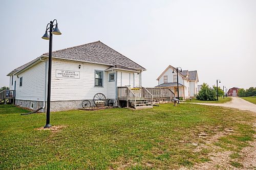 MIKE DEAL / WINNIPEG FREE PRESS
St. Nicholas Ukrainian Catholic Parish Hall in the Arborg &amp; District Multicultural Heritage Village in Arborg, MB.
230731 - Monday, July 31, 2023.