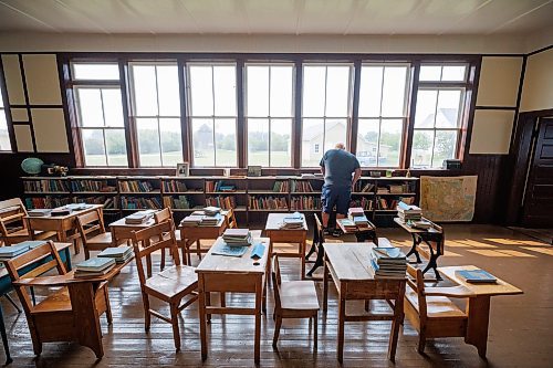 MIKE DEAL / WINNIPEG FREE PRESS
The Poplar Heights School in the Arborg &amp; District Multicultural Heritage Village in Arborg, MB.
230731 - Monday, July 31, 2023.